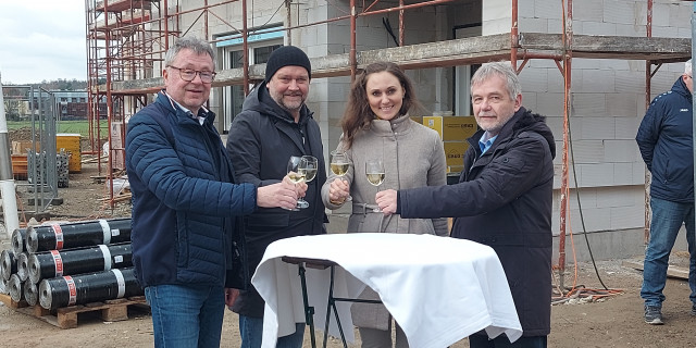 Reihenhausanlage Gars - Gleichenfeier